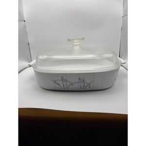 Corning Ware Shadow Iris Casserole Dish 2.5L‎ A-10-B with Lid A-12-C Vintage